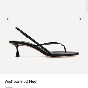 Studio Amelia Black Wishbone 50 Heel Sandals